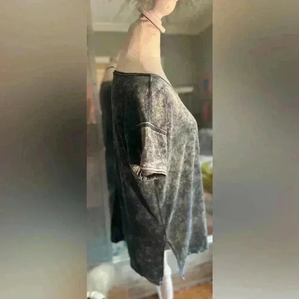 Green Tea shirt Blue Size L - Image 4