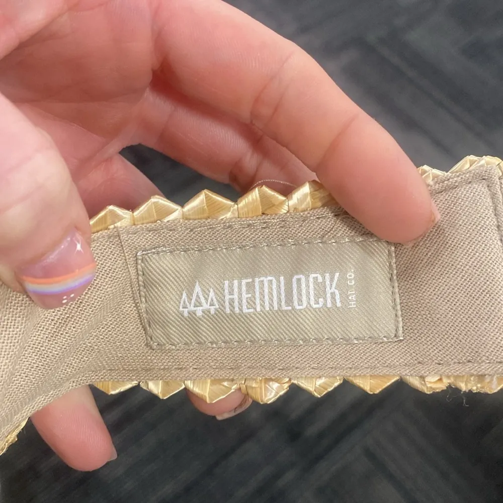 Hemlock Hat Company Capri Straw Visor in Blonde NWOT Tan - Image 9