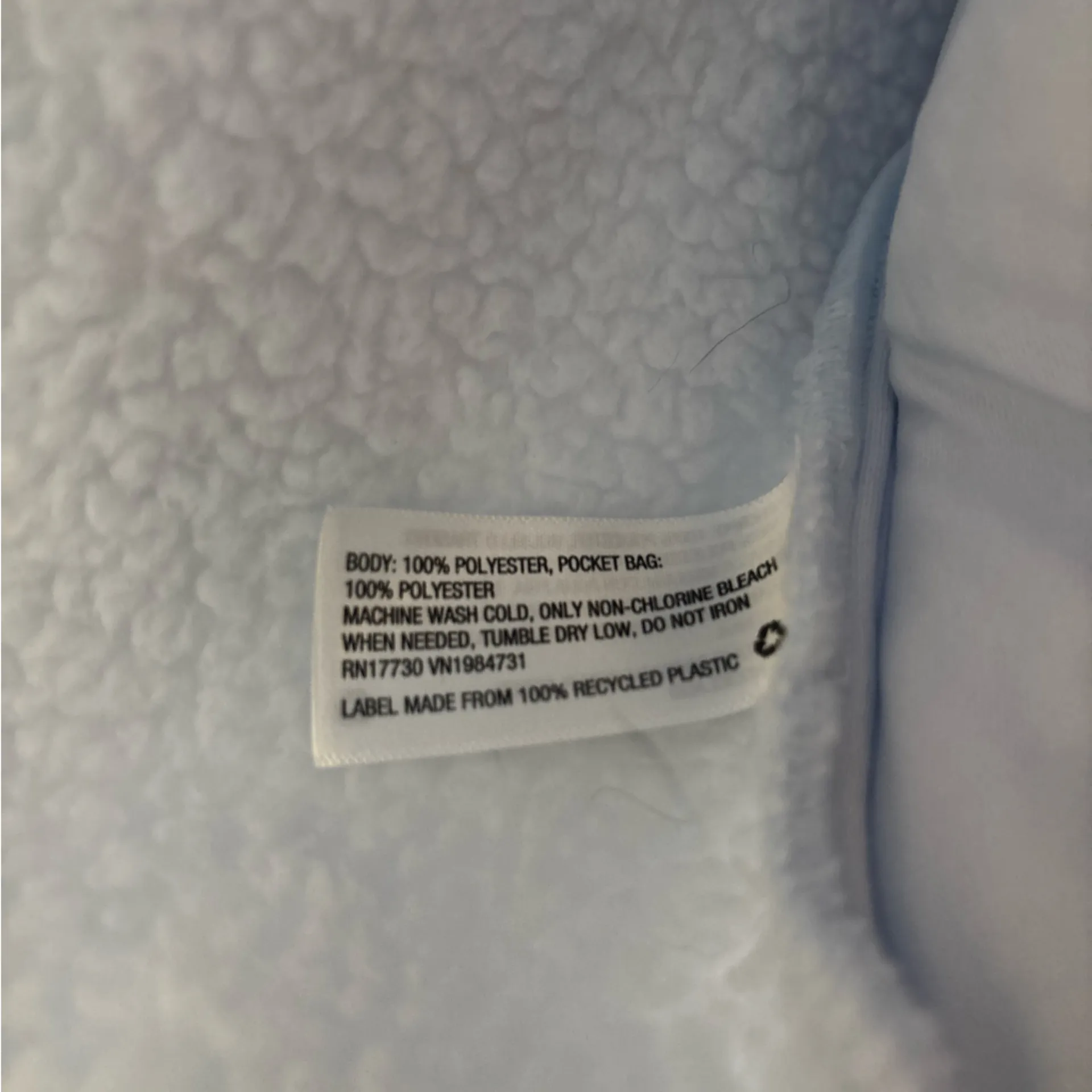 All in Motion Soft Blue Sherpa cropped Pullover - Image 6