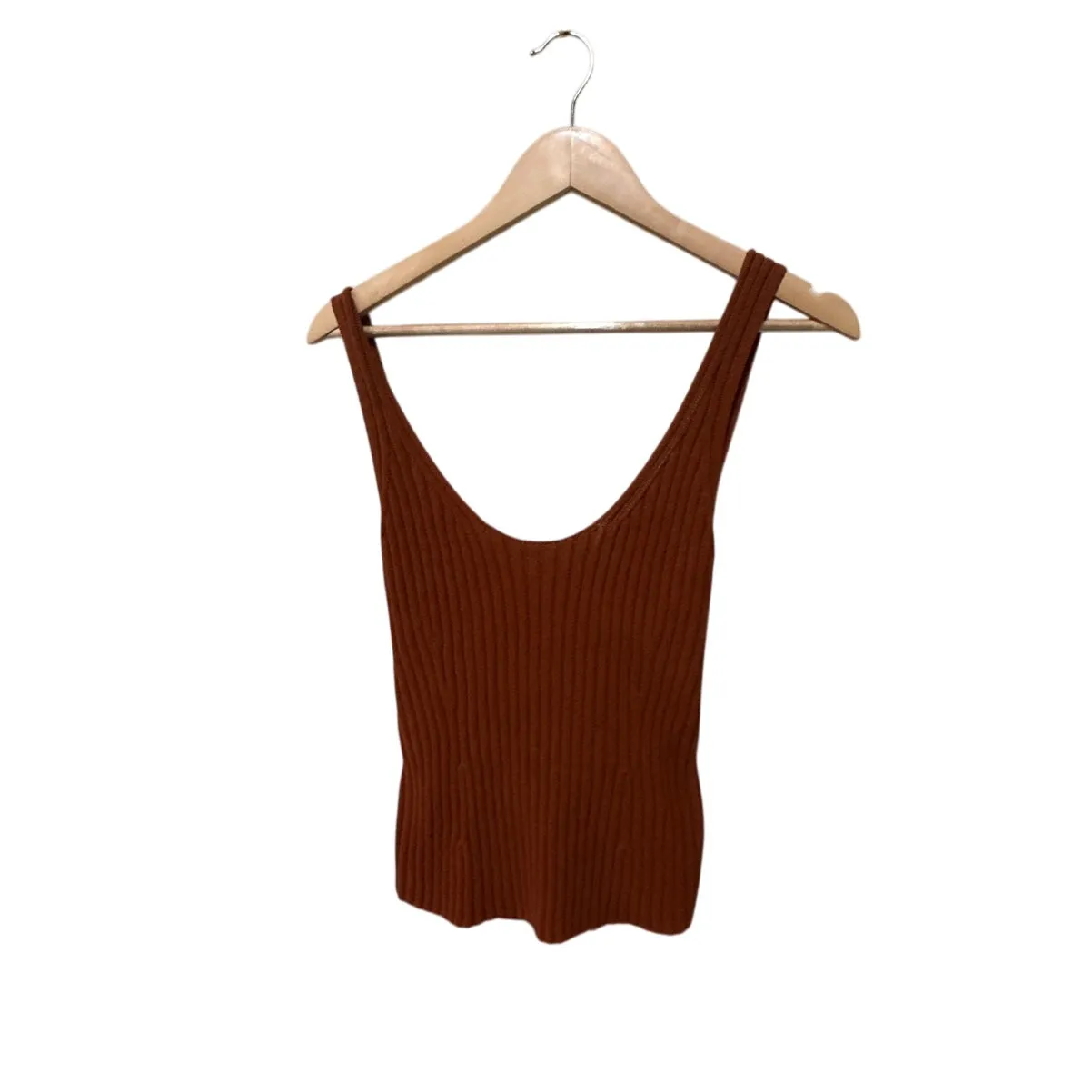 Vince Rib Tie Back Cotton Blend Tank Top‎ Size Medium NWT - Image 7
