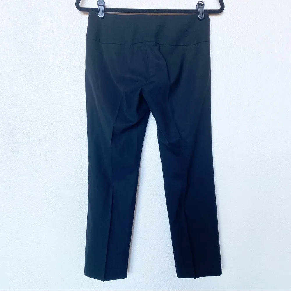 Theory Cropped Slim Leg Black Tuxedo Waist Trouser Pant Size 2 - Image 9