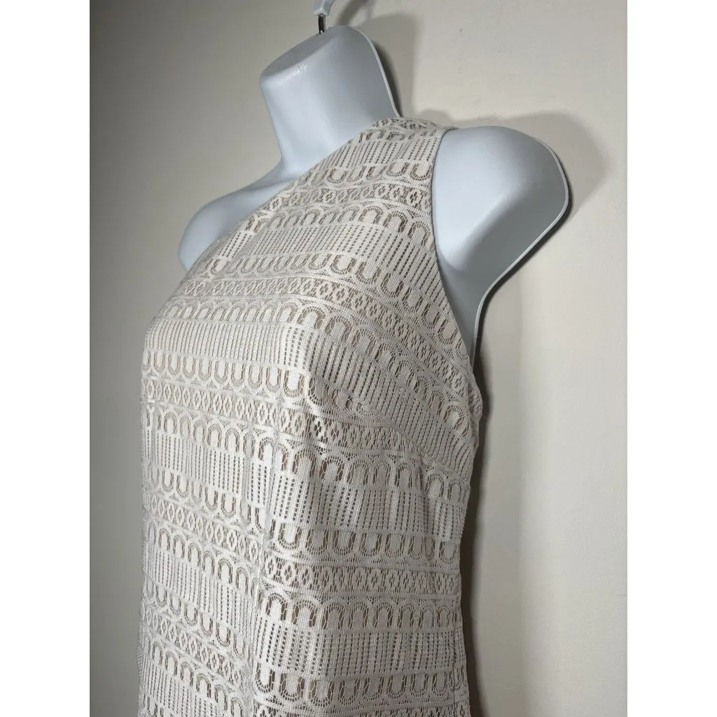 New York & Company NWT One Shoulder Lace Dress Wedding Romantic Cottage Size 20 White - Image 4