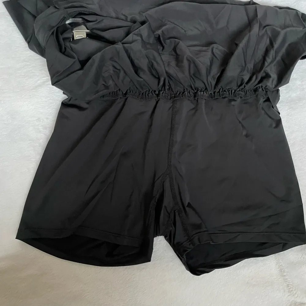 Flowy Athletic Shorts 2 in 1 Butterfly Woman High Waisted Workout Gym Black, XS Black - Image 10