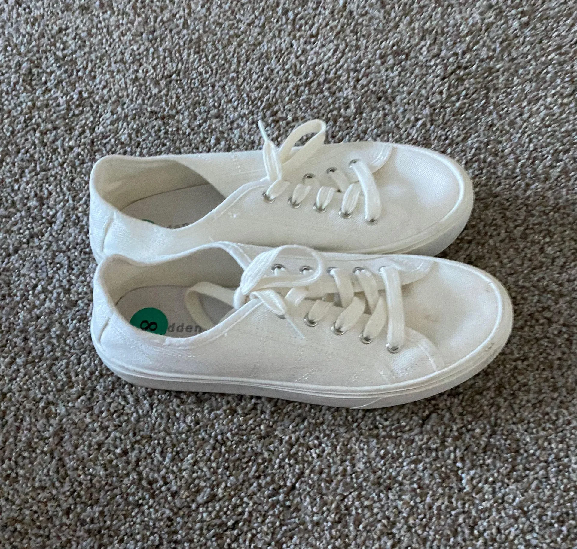 Platform Sneakers White Size 8 - Image 2