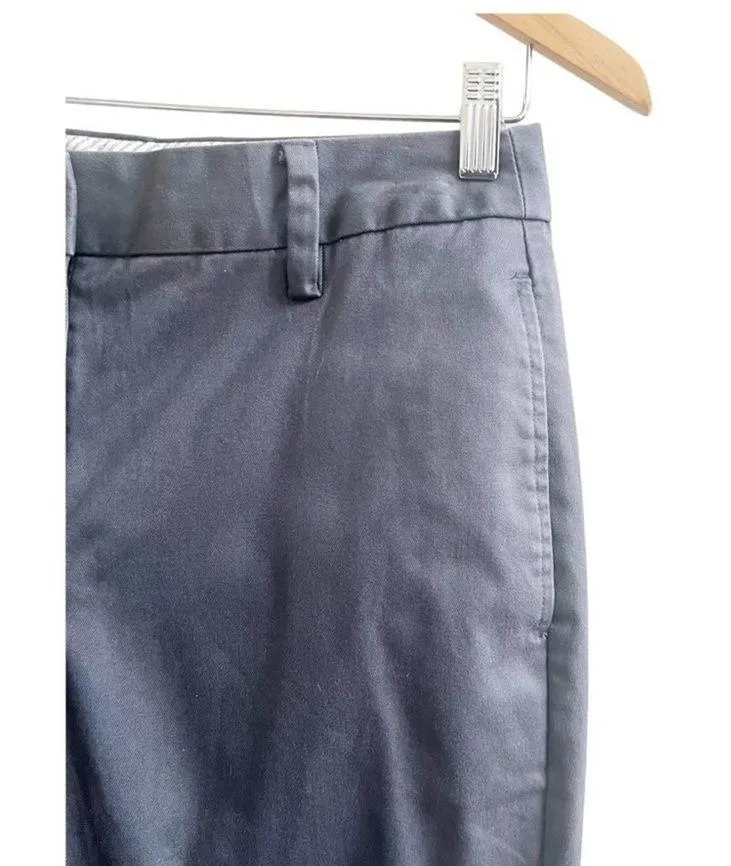 Land’s End Women’s Mid Rise Trouser Leg Pants Size 4 Grey - Image 8