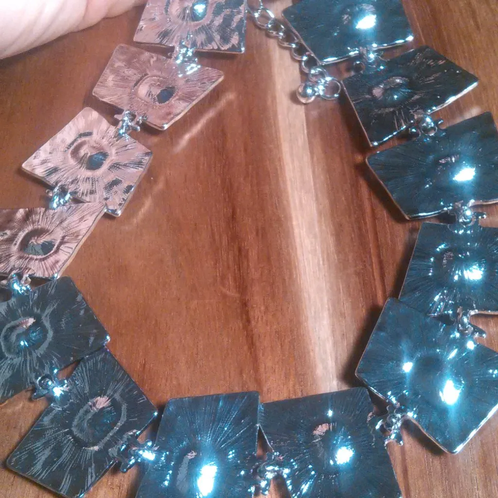 White Austrian Crystal Silvertone Alloy Necklace - Image 10