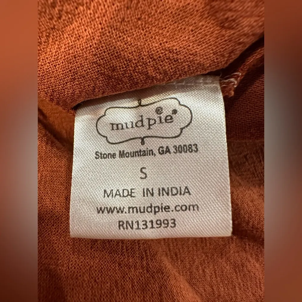 EUC MUDPIE Chic Orange Blouse with Elegant Design - Image 5