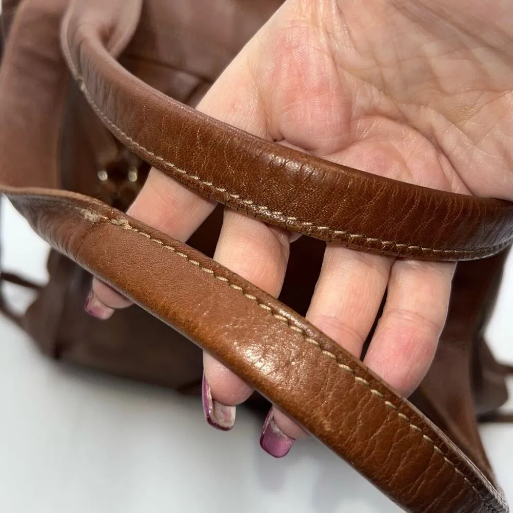 Juicy Couture Vintage Genuine Leather Cage Strapped Large Shoulder Bag SEE PHOTO - Image 5