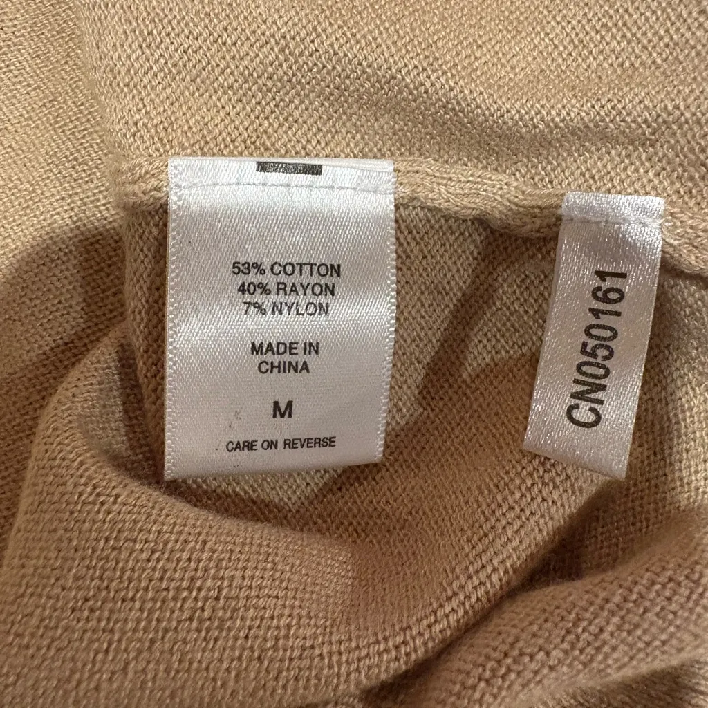 7th Avenue Design Studio New York & Co Vneck Cardigan NWT Beige Tan Size M - Image 5