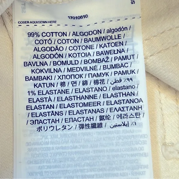 Mango MNG Ecru Cream‎ High Waist Tapered Ankle Mom Jeans Size 1 NWT - Image 13