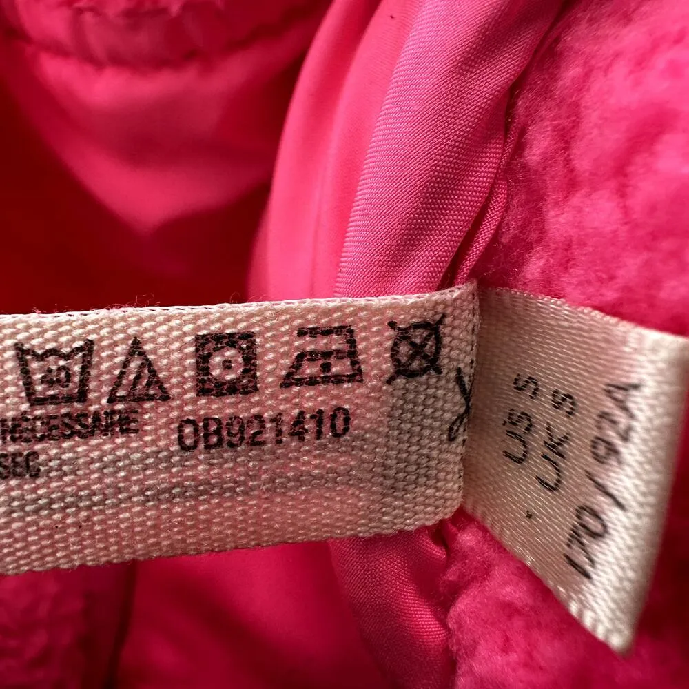 Free People Movement Hit The Slopes Jacket Fuzzy Fleece Pocket Hot Pink Small - Image 5