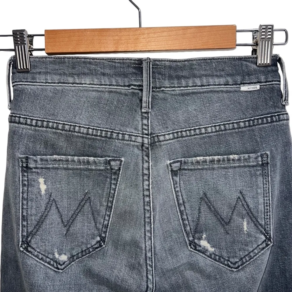 The Insider Crop Step Fray In Ace Of Spades Gray Distressed Wash - Image 9
