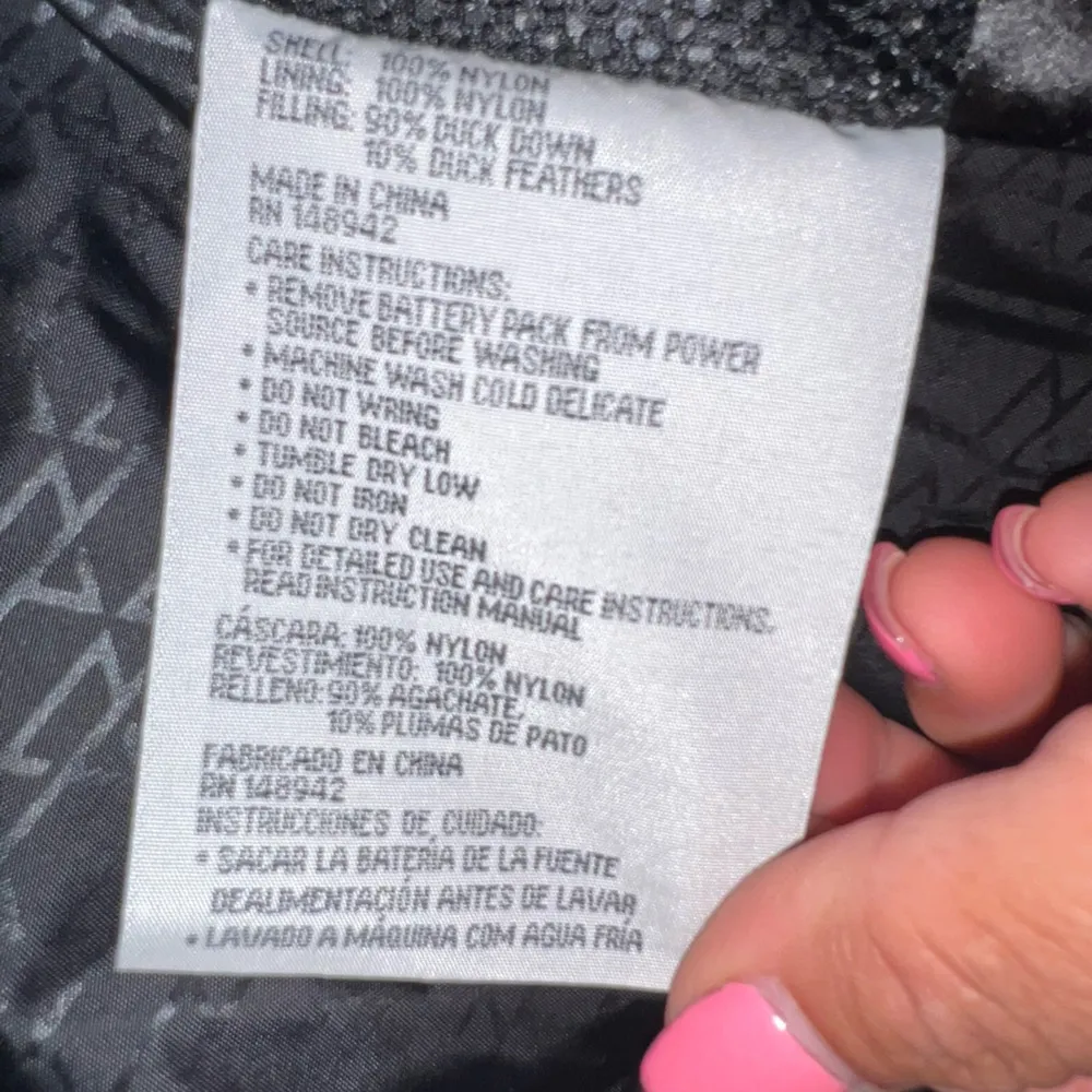 Ravean C6 Down Heatsystem jacket 12V Preowned Size XS Black - Image 10