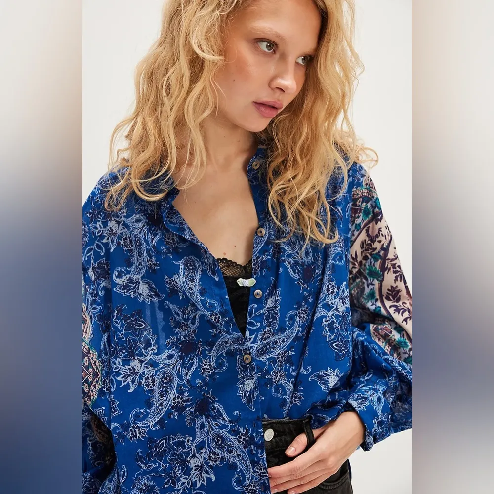 Free People Rose Bud Blouse Size Large NWT - Image 4