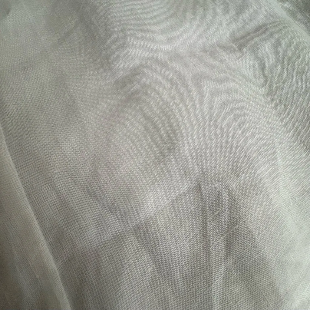 DISSH Roberts line maxi skirt white 100% linen size 4 - Image 11