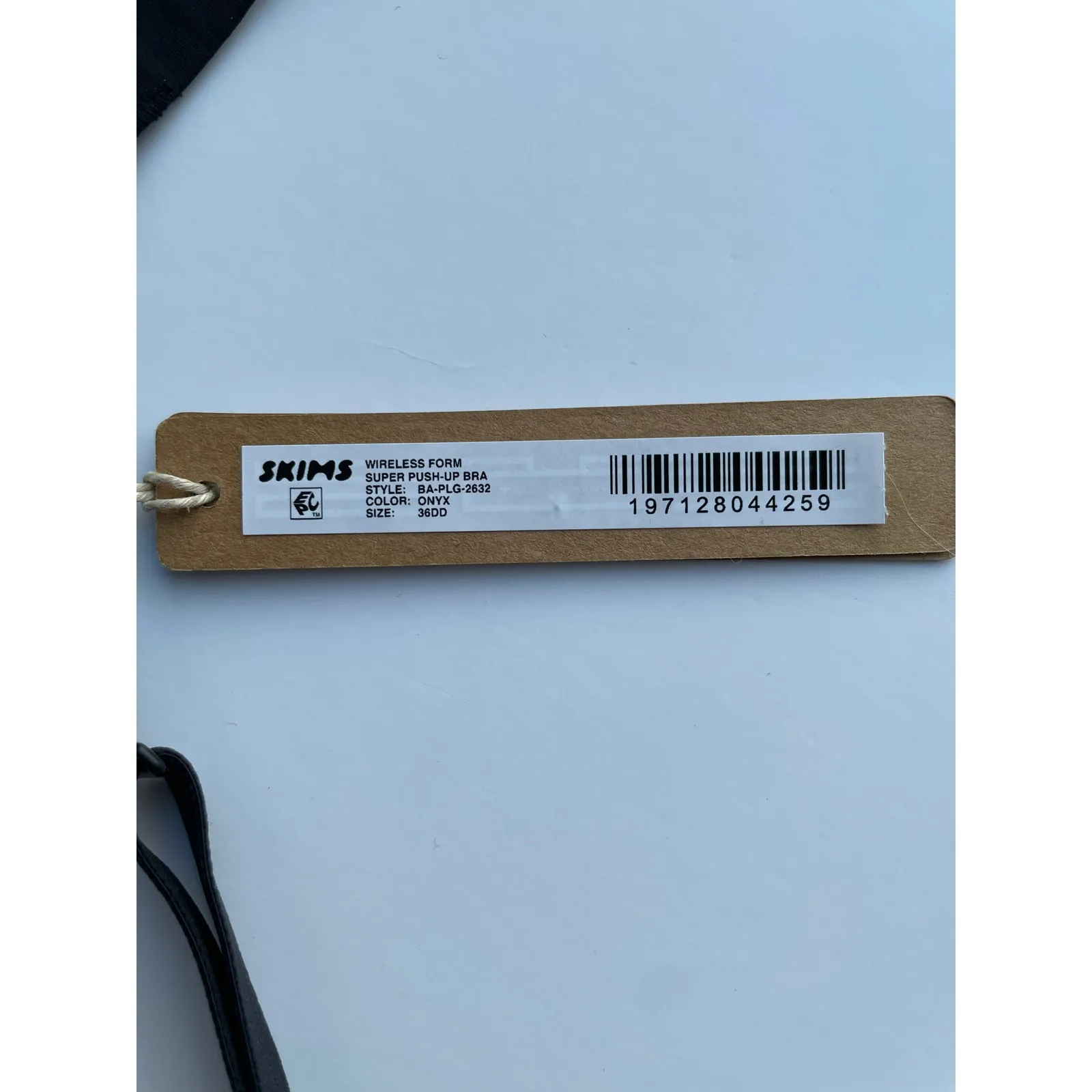 Skims Bra Wireless Form Super Push Up Onyx Black Size 36DD (36E) NEW - Image 7