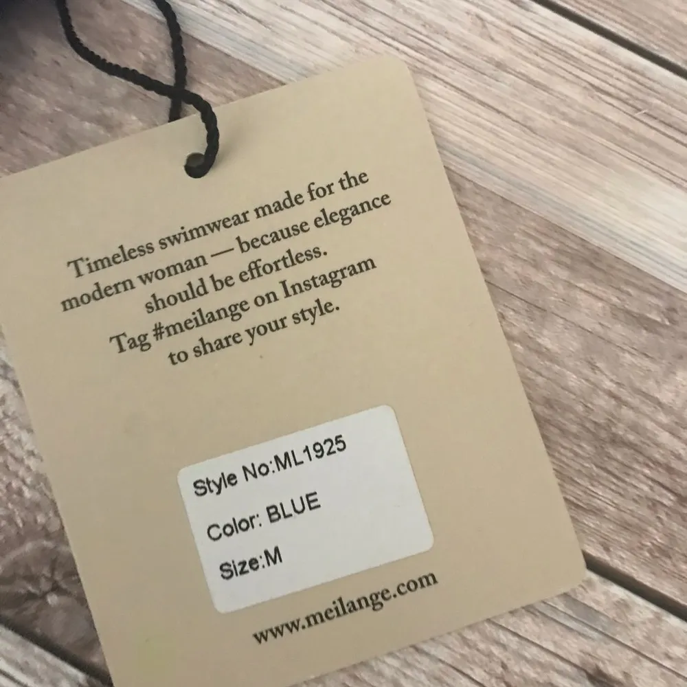 NWT Mei L'ange Jazmin Bikini Top‎ Blue Size M - Image 8