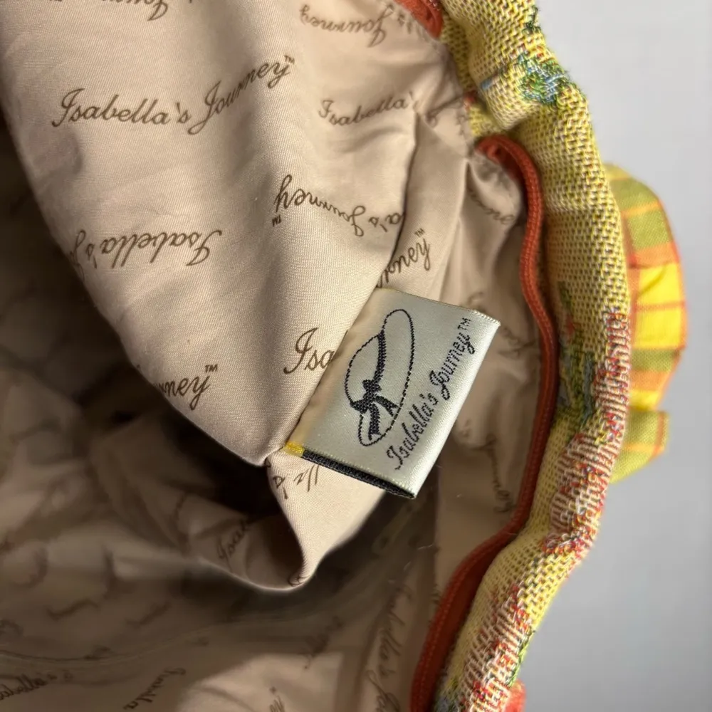 April Cornell Isabella's Journey Handbag Floral Tapestry Tote Bag Red - Image 5