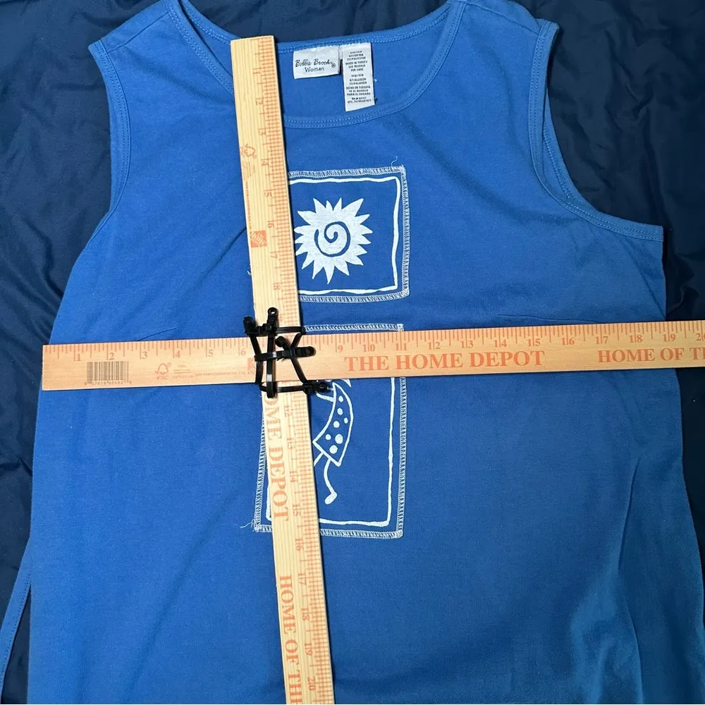 Bobbie Brooks Blue Midi Sundress Casual Resort Wear Size undefined - Image 9