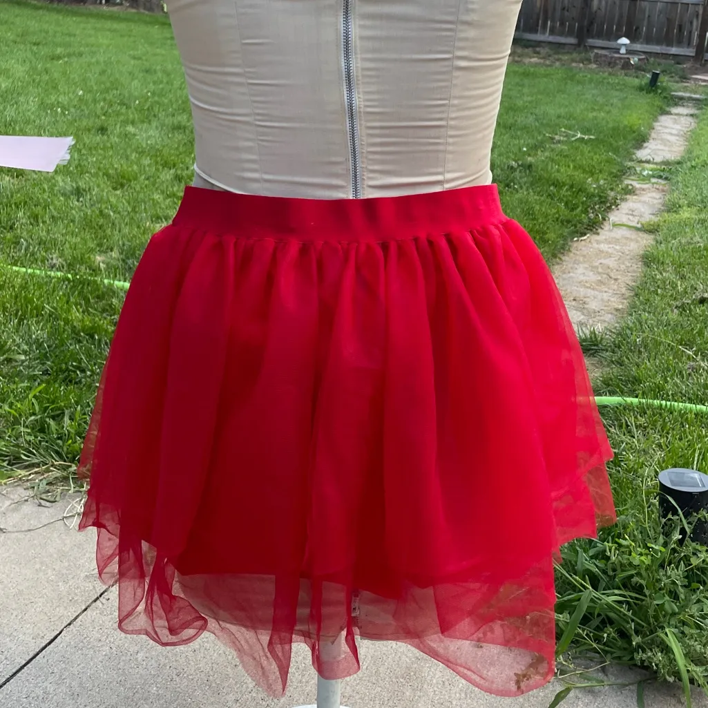 Spirit Vibrant Red Skater Skirt large x-large XL L new tutu - Image 7