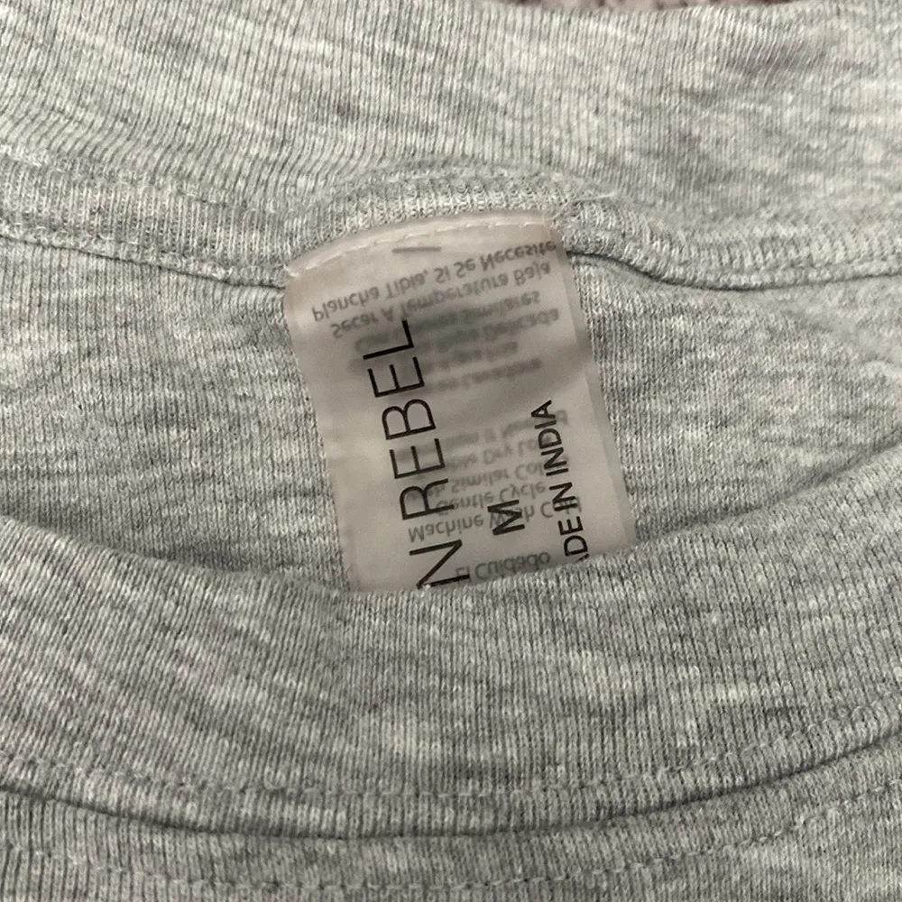 Urban Rebel Grey Crop Top Gray Size M - Image 2