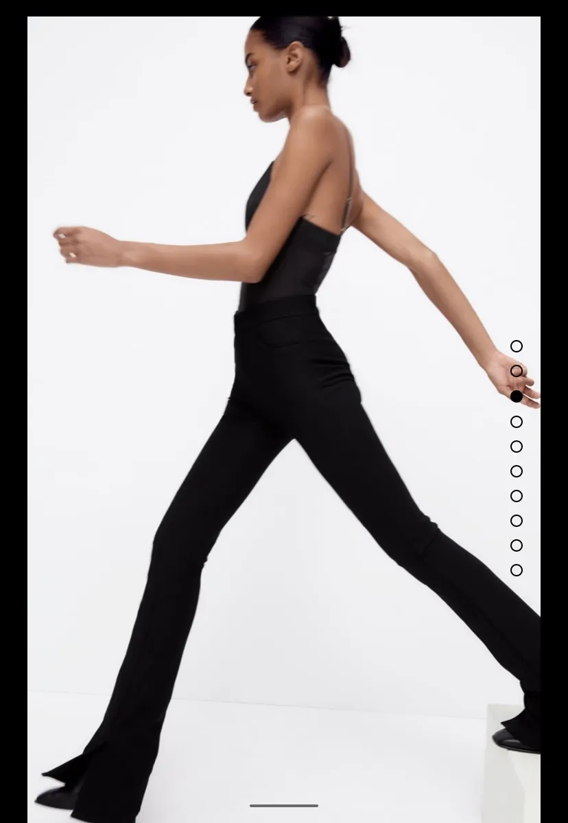 ZARA Split Hem Leggings - Image 3