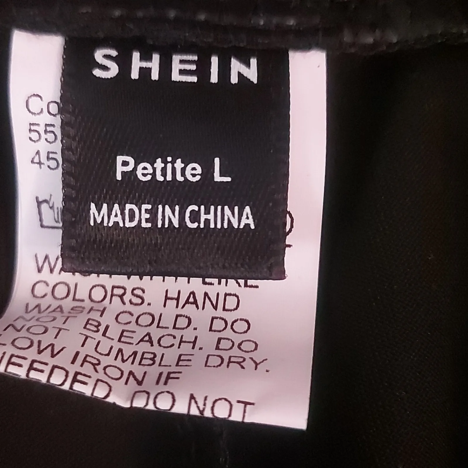 SHEIN Black Pleather Skinny Pants Petite L Minimalist Goth Punk Rocker Rave Glam - Image 9