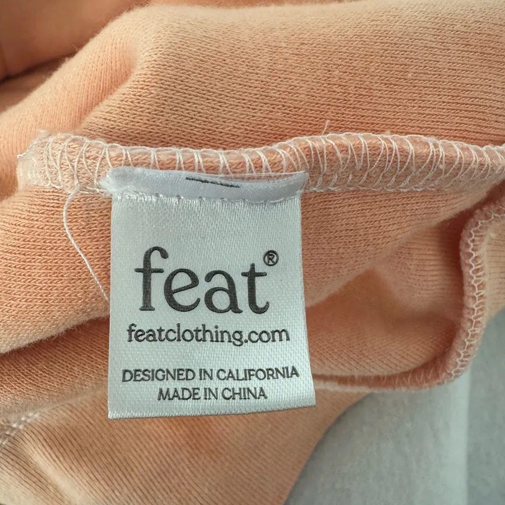 FEAT super soft cozy fleece coral reef BlanketBlend Hoodie tie dye Size Large - Image 9