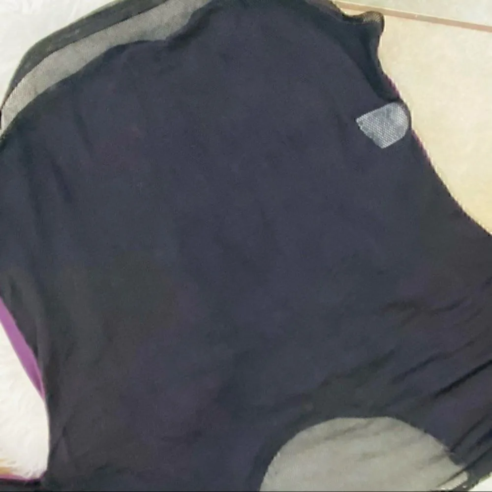 Nike purple and black mesh top M - Image 8