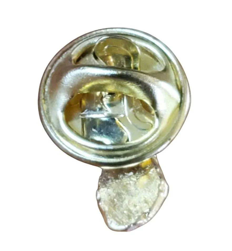 Peanut In Shell Lapel Hat Jacket Pin Tie Tack Gold Tone Mini Tiny Small Pinback - Image 2