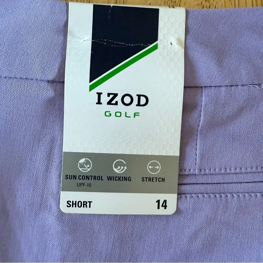 IZOD NEW Golf Shorts 3 set Coral pink purple ladies 14 Gift Ready for Her‎ - Image 10