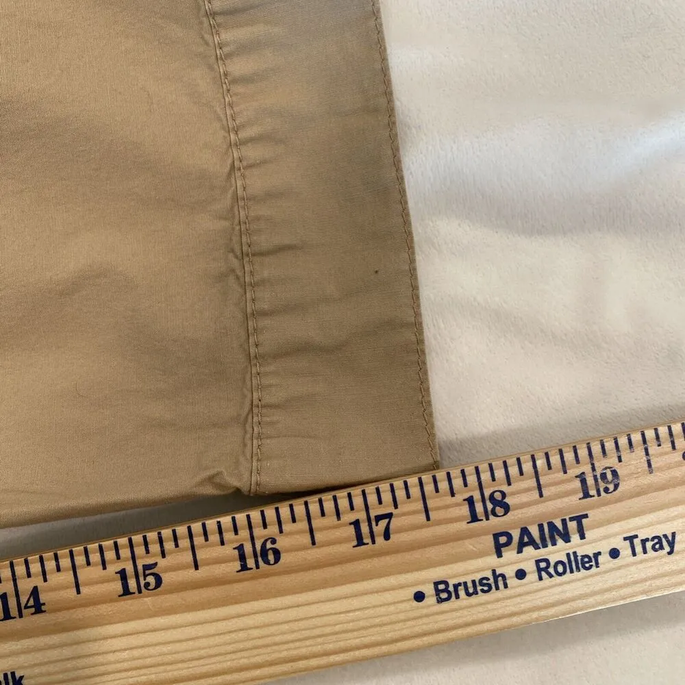 Old Navy 2007 Cotton Blend Cargo Capri Pants Low Waist Straps Stretch Tan 4 - Image 10
