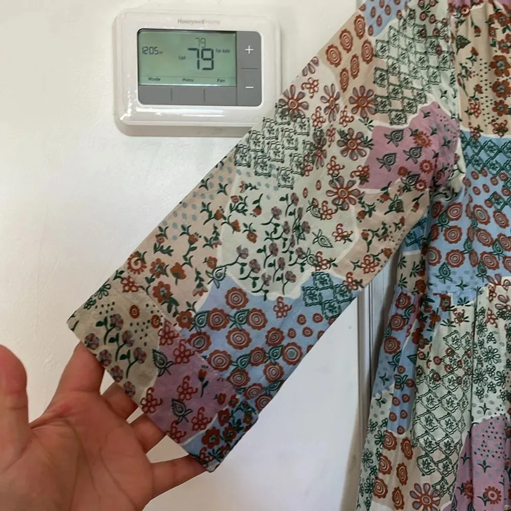 Roller Rabbit Primevere Donatella Floral Silk-Blend Mini Dress in Natural Sz XS - Image 6