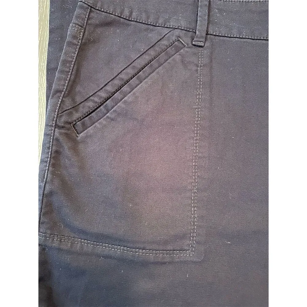 Talbots Women's Cargo Pants Size 18 Purple Utility Straight Leg Casual - Image 8