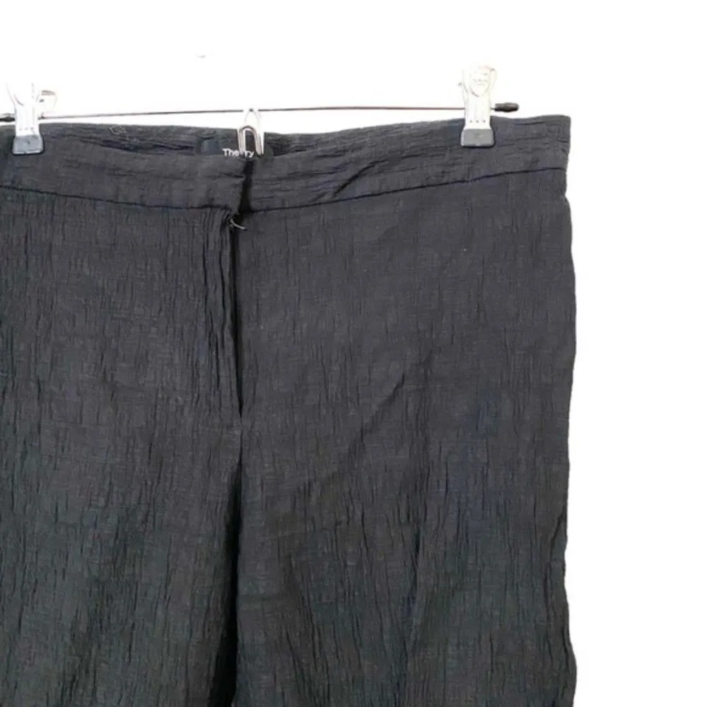 THEORY‎ Textured Crop Kick Pant Sz 10 - Image 2