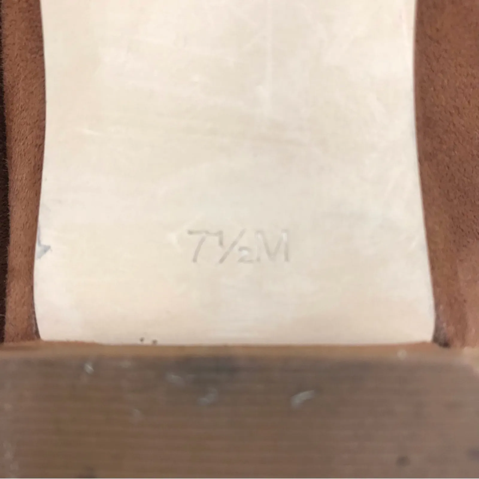 TALBOTS Pleated Ballet Shoe Women 7.5M Tan Suede Office Business Romantic Retro - Image 9