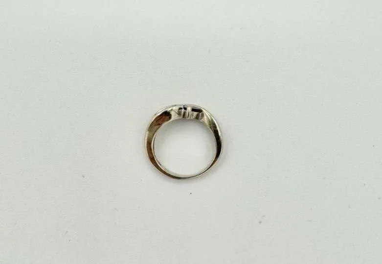 10K Two Tone White Gold Diamond & Tanzanite Ring & Pendant Set .04 ctw 3.6 - Image 7