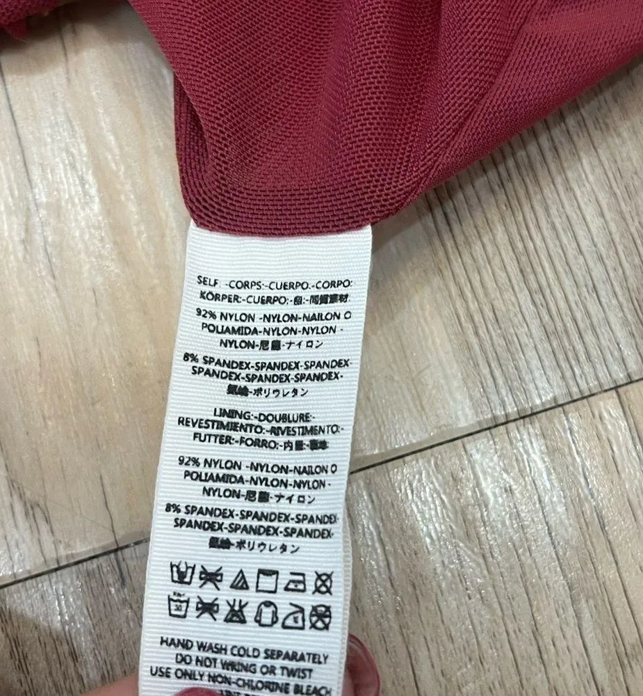 Free People “Wildflower Honey” Nylon Mesh Floral Top size small - Image 6