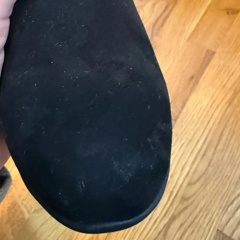 Anne Klein AK Xland iFlex Womens 9 Black Suede Round Toe High Heel Boots Booties - Image 10