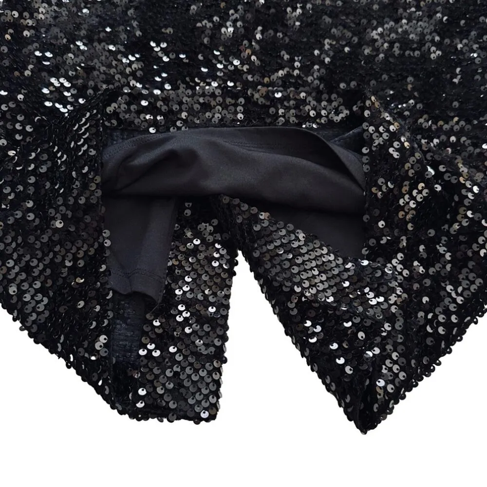 Gianni Bini Dress Vida Black Sequin Strapless Formal Black Tie Midi Size 2 NEW - Image 10