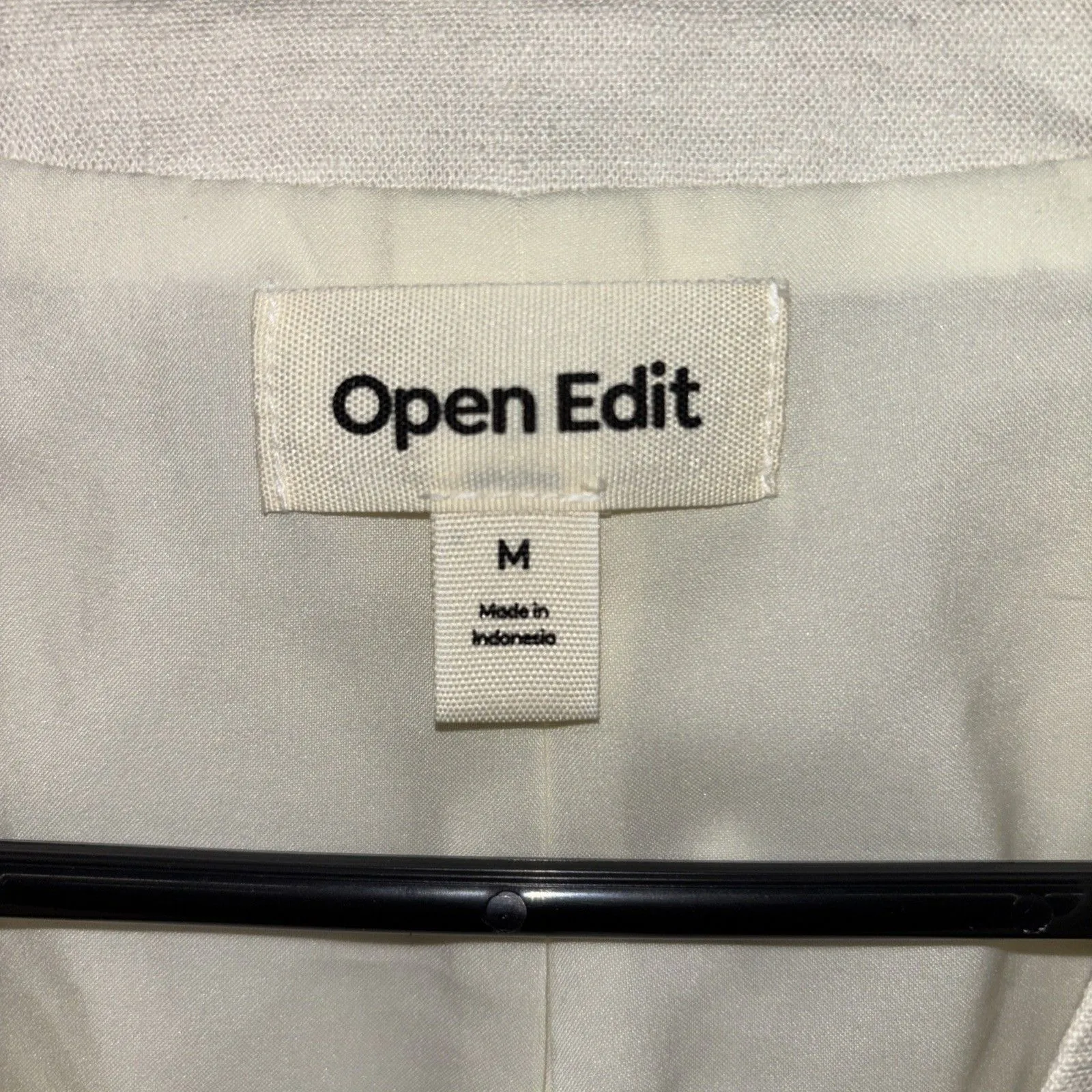 Womens Size M Open Edit Ivory Vest NWT - Image 2