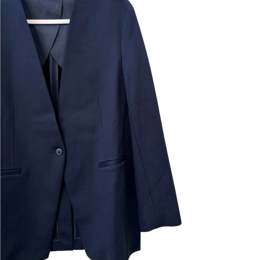 Spanx Black  Perfect Collarless Oversized Blazer 20384R Classic Single Button XL - Image 4