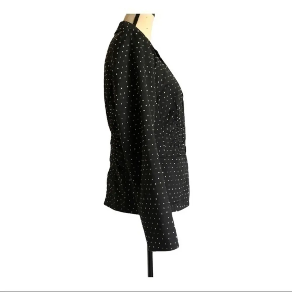 Lafayette 148 New York Polka Dot Button Blazer Size 6 - Image 2