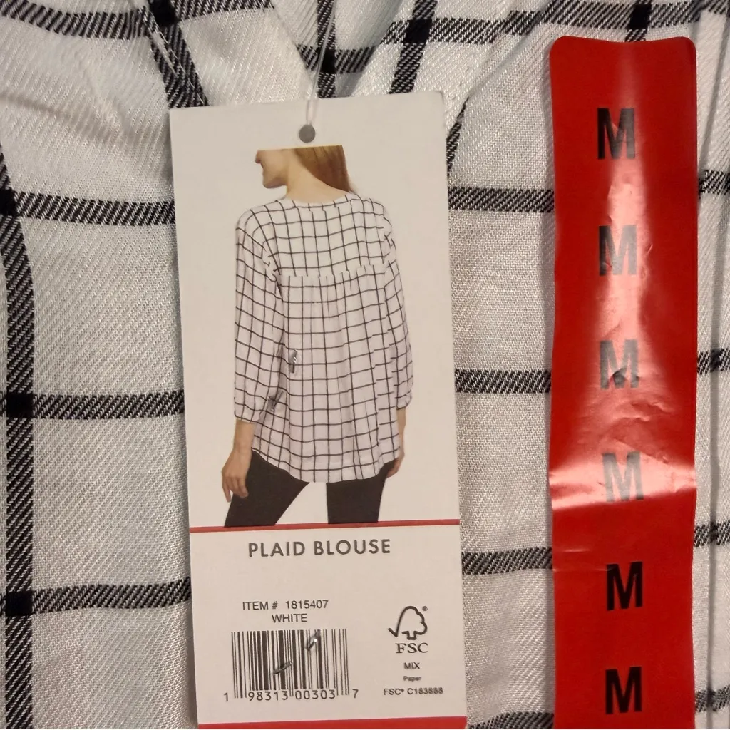 NWT- Wrangler Plaid Blouse - Image 8