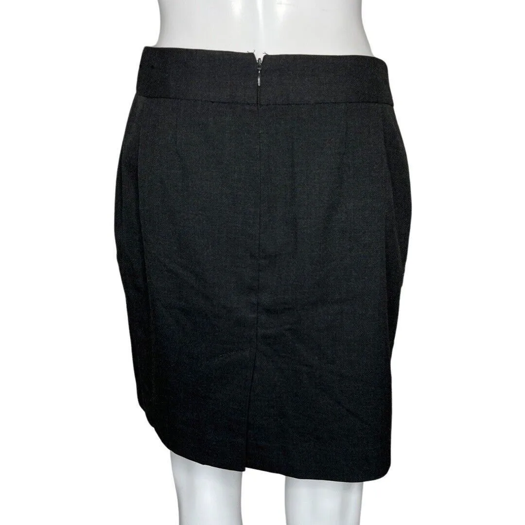 Banana Republic Skirt Womens 2 Petite‎ Gray Pencil Straight Career Minimalist - Image 4