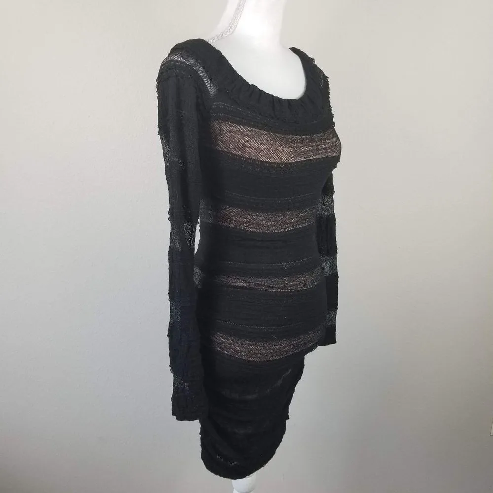 BCBGMaxazria XXS Halle Shirred lace dress - Image 2