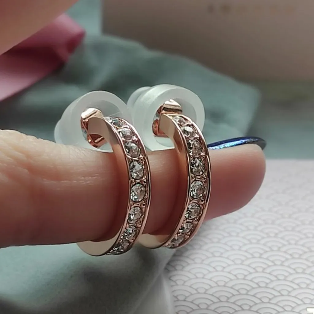 NEW Ted Baker Seanna Crystal Small Hoop Earrings - Image 6