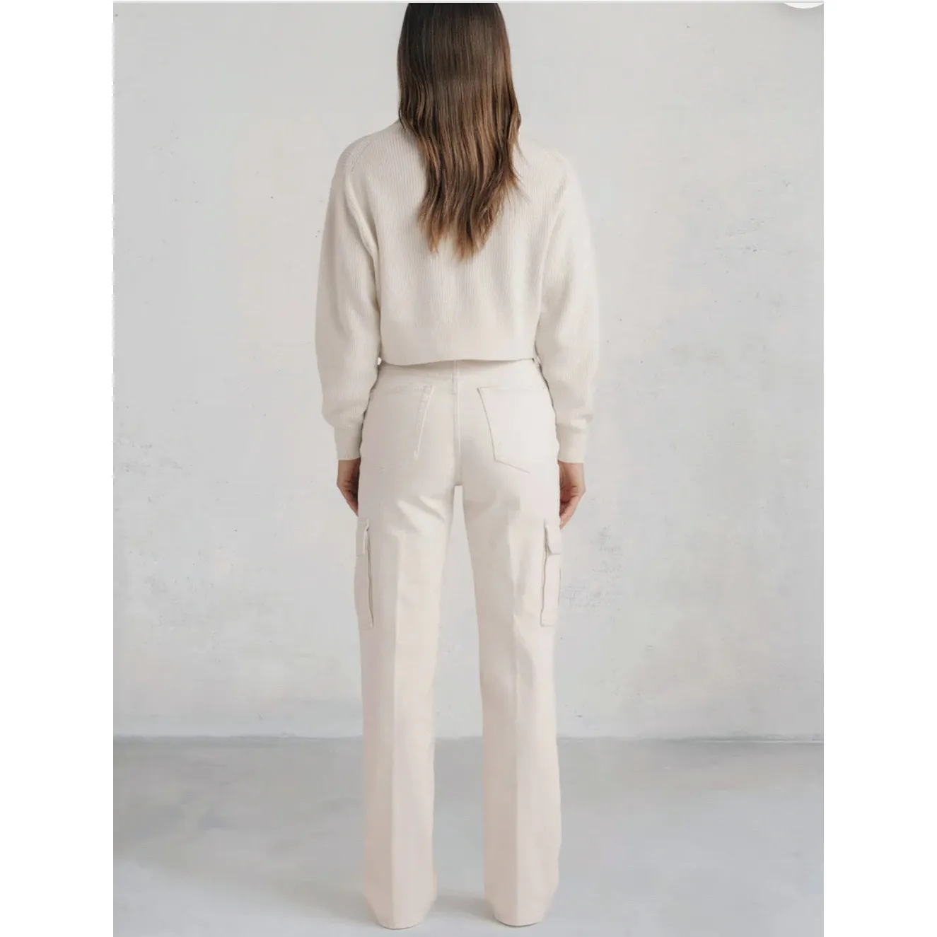 Edwin Cora Cargo Regenerative Cotton Pants Monochromatic Size 30 Tan - Image 2