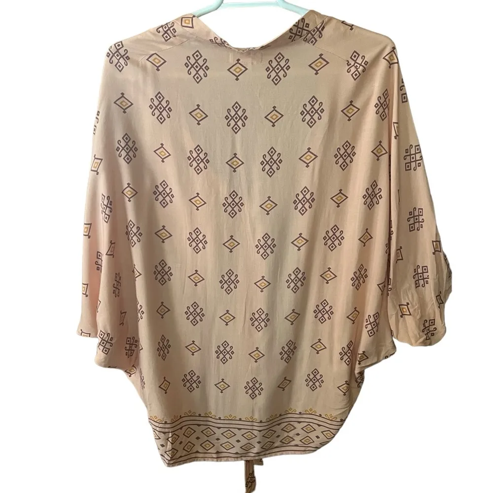 Harvest Culture Women’s Cardigan Kimono Duster Topper Tie Front Large/XL - Image 2