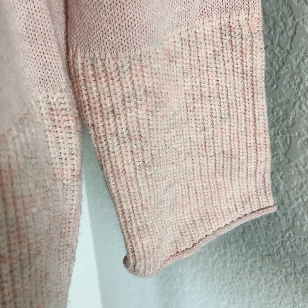 J.Jill Pure Jill Cowl Neck Sweater Cotton & Wool Blend Soft Pink Size M NWT $109 - Image 7